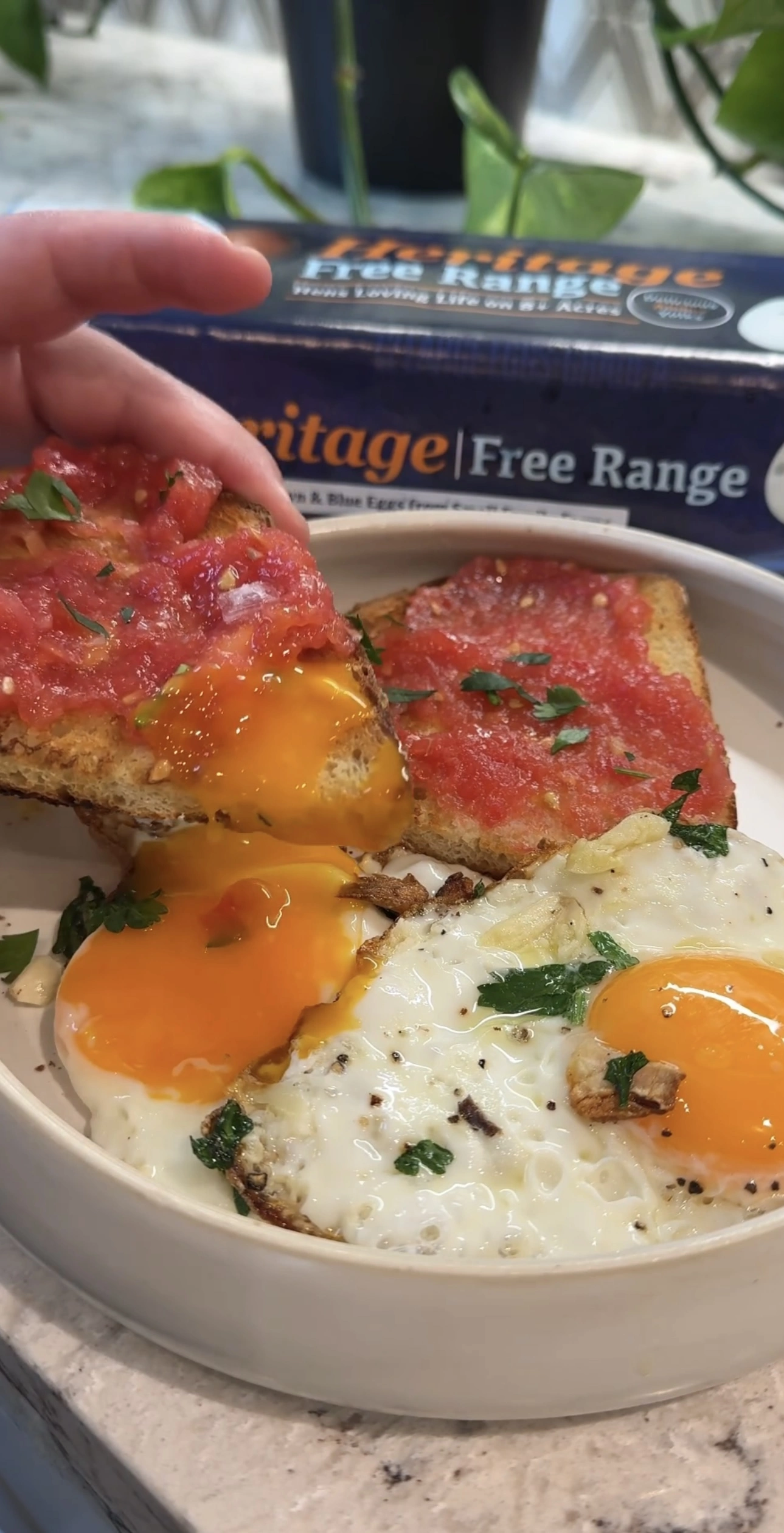 Garlic Fried Egg Reels