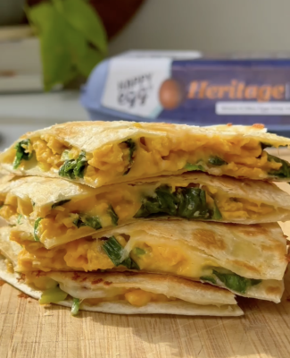 Happy Egg Breakfast Quesadilla Recipe v2