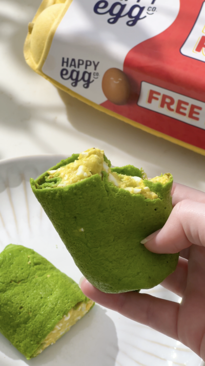 Happy Egg Healthy Spinach Wrap Recipe 1