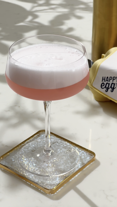 Happy Egg Recipe Pink Lady Cocktail