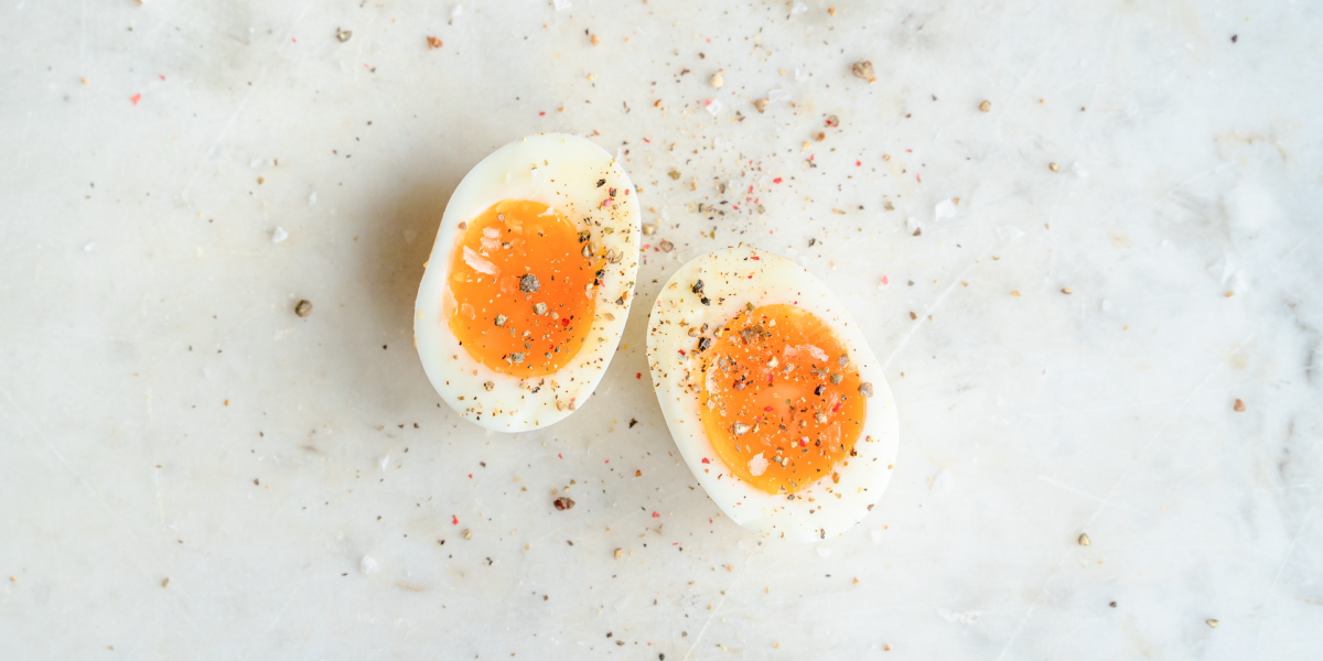 Two And A Half Boiled Eggs PNG Images