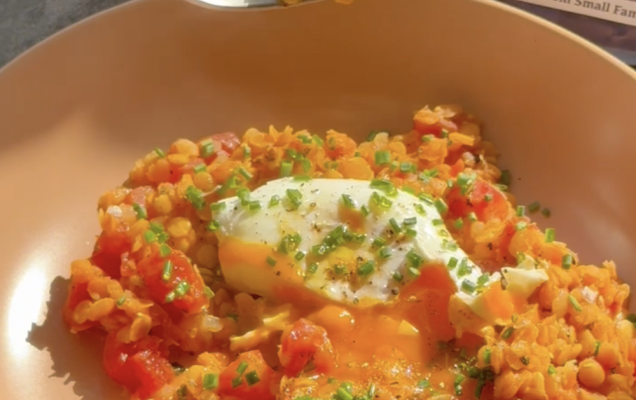 Red Lentils Poached Happy Egg Recipe 1 v2