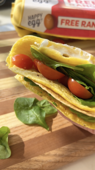 Viral Folded Breakfast Wrap with Happy Eggs Recipe 1