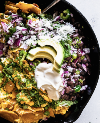 how to make chilaquiles topped with happy egg heritage eggs1 v2