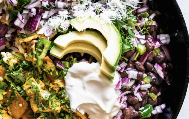 how to make chilaquiles topped with happy egg heritage eggs1 v2