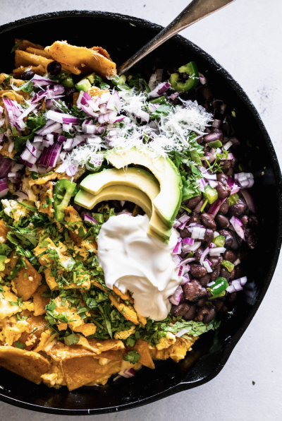 how to make chilaquiles topped with happy egg heritage eggs1