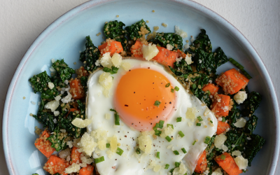 vegetable hash with egg on top v2